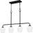 Sirkka 4 - Light Steel Dimmable Kitchen Island Linear Chandelier-210188957
