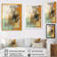 Encre liquide jaune orange captivante - art abstrait marbre-88515850-88515854