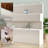 Foldable Paper Room Divider, Freestanding Movable Partition Wall with Display Shelves, No Drill Privacy Screen for Office, Exhibition & Event