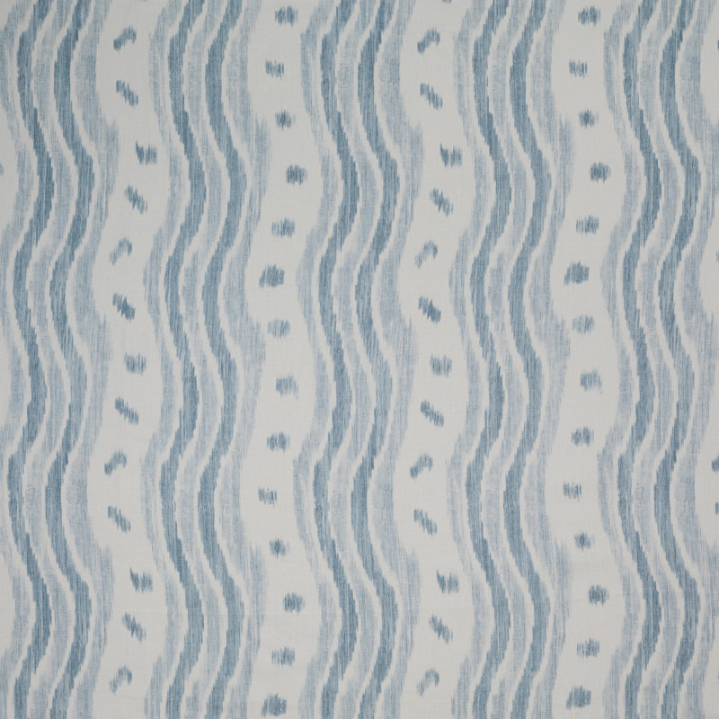 Ikat Stripe Fabric, Pale Blue