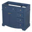Meuble-lavabo de 36 po sans lavabo, meuble de rangement en bois massif, meuble-lavabo autoportant avec 3 tiroirs et tablette réglable-110621409-110621408