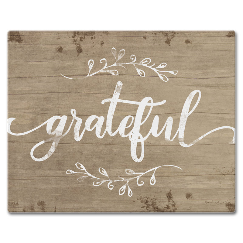 Planche à découper en verre trempé Grateful 12 po x 15 po
