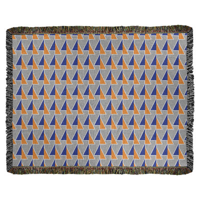 Couverture en coton tissé à flèches changeante