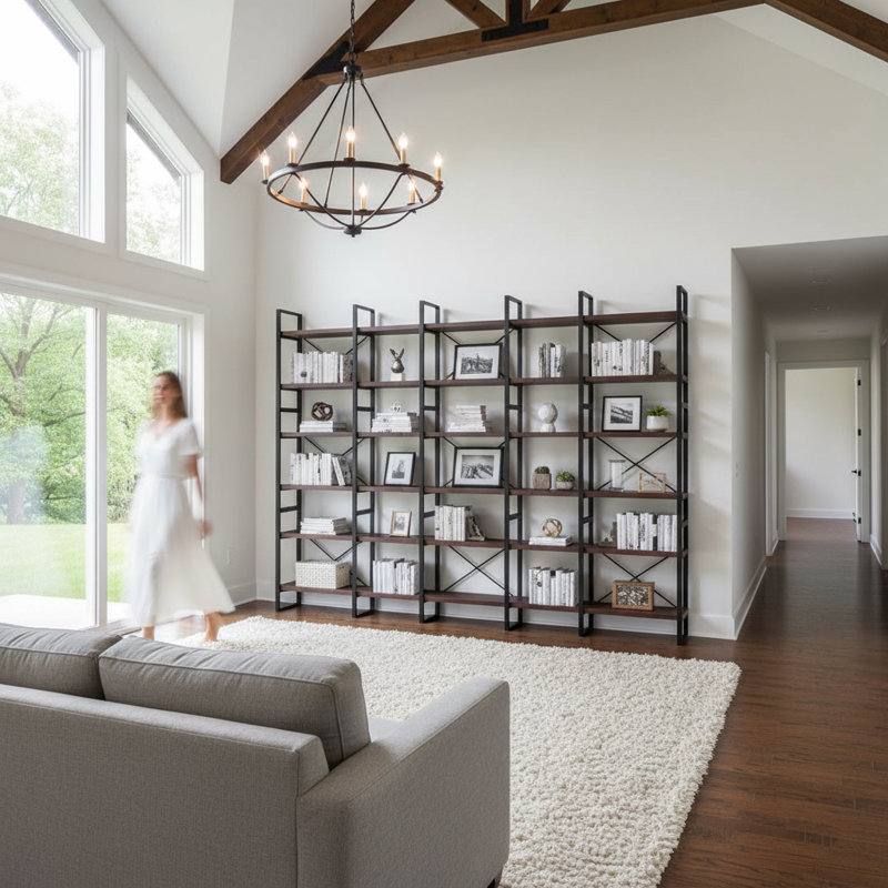 Étagère à livres en métal H 85 "x l 106" Wesa