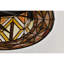 Ventilateur de plafond lumineux en verre et marbre Tiffany Cancha avec télécommande Cancha