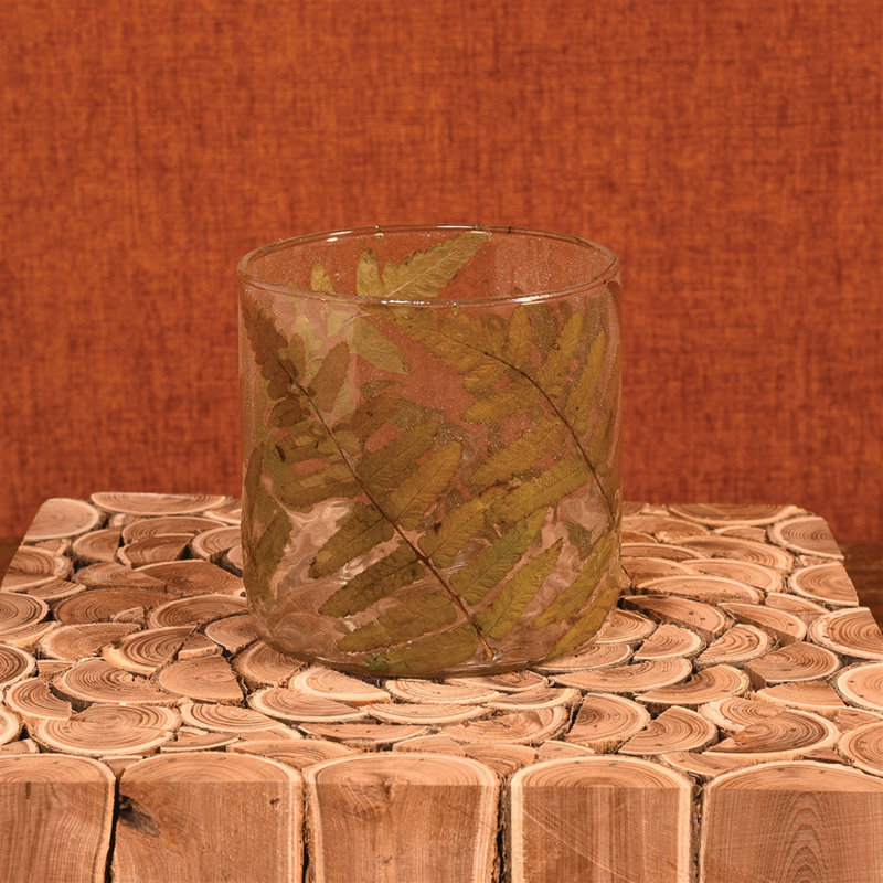 Glass Tabletop Votive Holder, 4" H x 4" W x 4" D