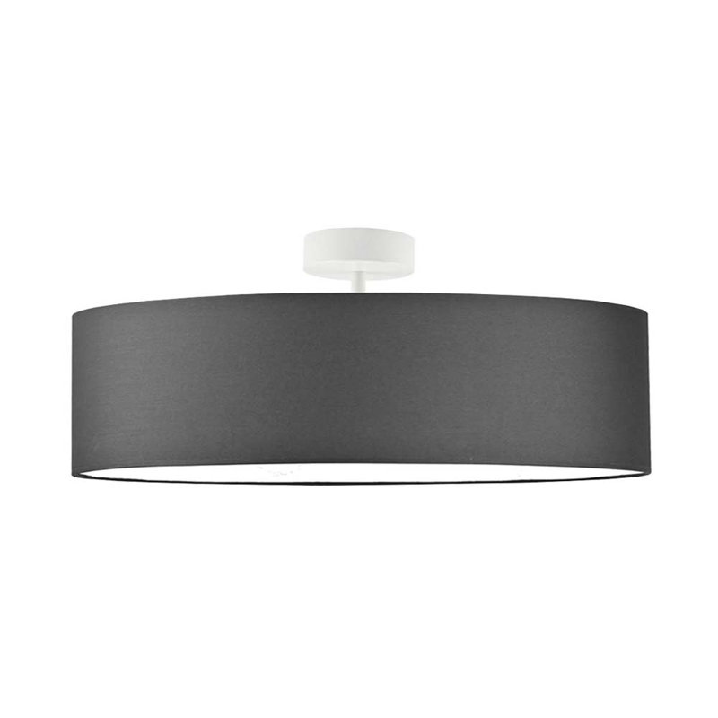 Audriona Semi Flush Mount, White, 35cm H x 60cm W x 60cm D, Beige