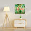 Flamingo Jungle Abstract Bird Flamingo Forest Landscape Wall Art Print-555968866