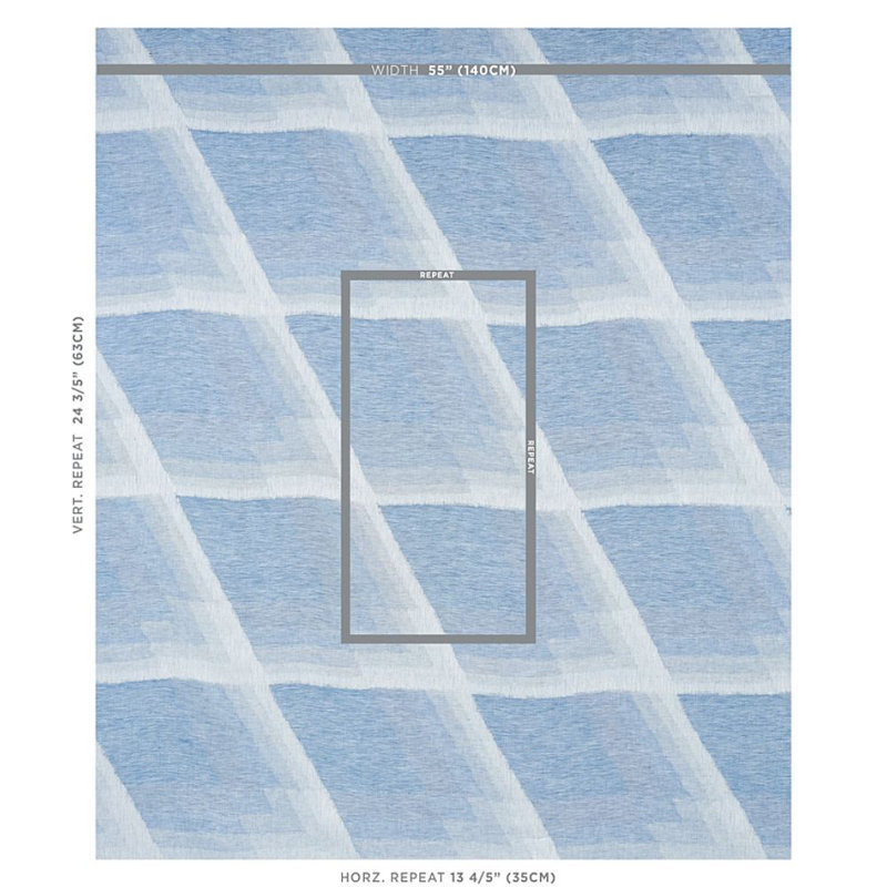Canso Casement Fabric, Blue