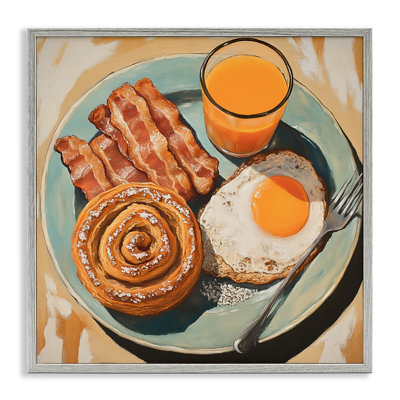 Giclée encadrée de petit-déjeuner à la cannelle, design par Tina LeCour