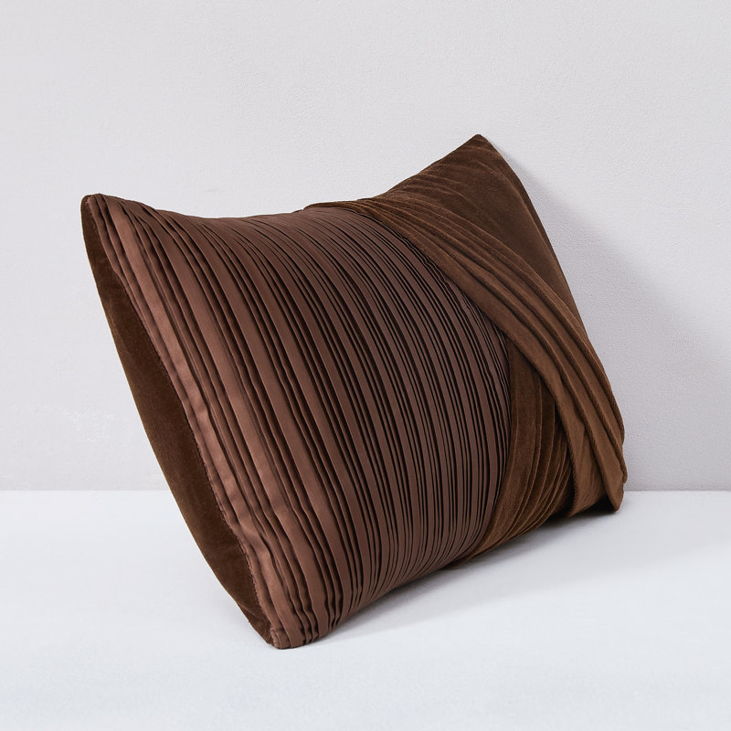 Shitake Velvet Pillow Cover Brown