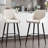 Lemarcus Upholstered Counter Stool with Metal Frame-810680605