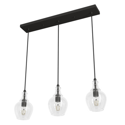 Maple Park 3 Light Linear Bell Pendant