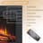 Dorlean 23" W Electric Fireplace Insert with Adjustable Color Flames