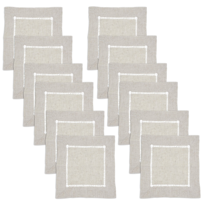 Serviette 20 po Cowen, Naturel, Carré 12 po