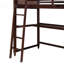 Lit mezzanine simple en bois avec tiroirs