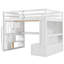 Lit mezzanine avec bureau et tablettes-759093753