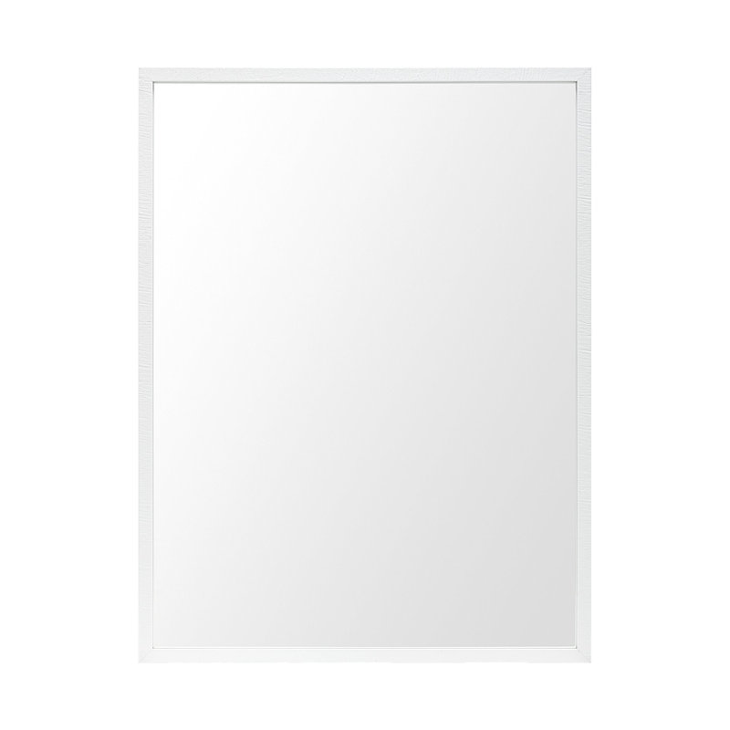 42" White Framed Bathroom Vanity Mirror