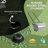 20-Inch Push/Tow Behind Lawn Roller Filled with 10 Gal Water or Sand for Flattening Sod in the Garden, Black