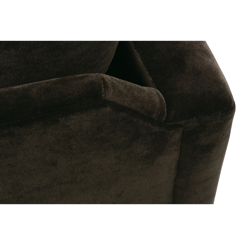 Allie Swivel Chair, Cocoa 100% Polyester, Gracious Living
