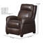 Fauteuil de massage inclinable et chauffant en cuir véritable Saturn