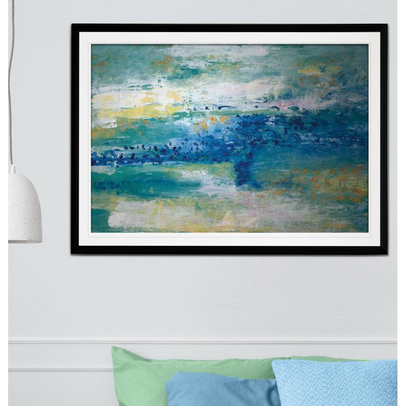 Sea Isle - reproduction de cadre photo sur papier, H 24 po x l 30 po x P 1,5 po, Noir