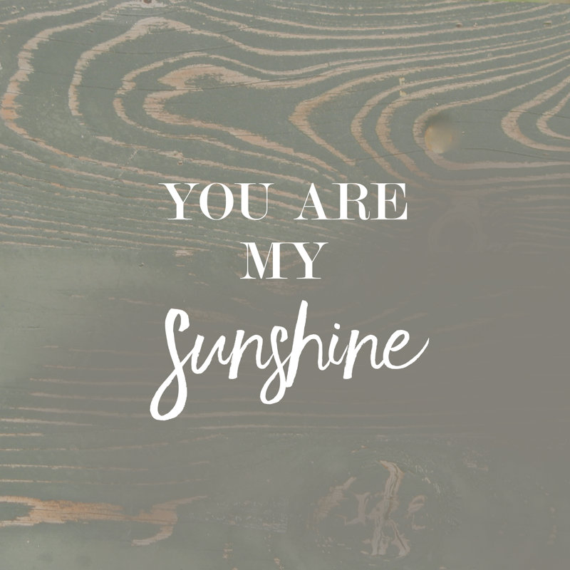 You Are My Sunshine Gray Wood - Wrapped Canvas Print, 122cm H x 122cm W x 3.8cm D
