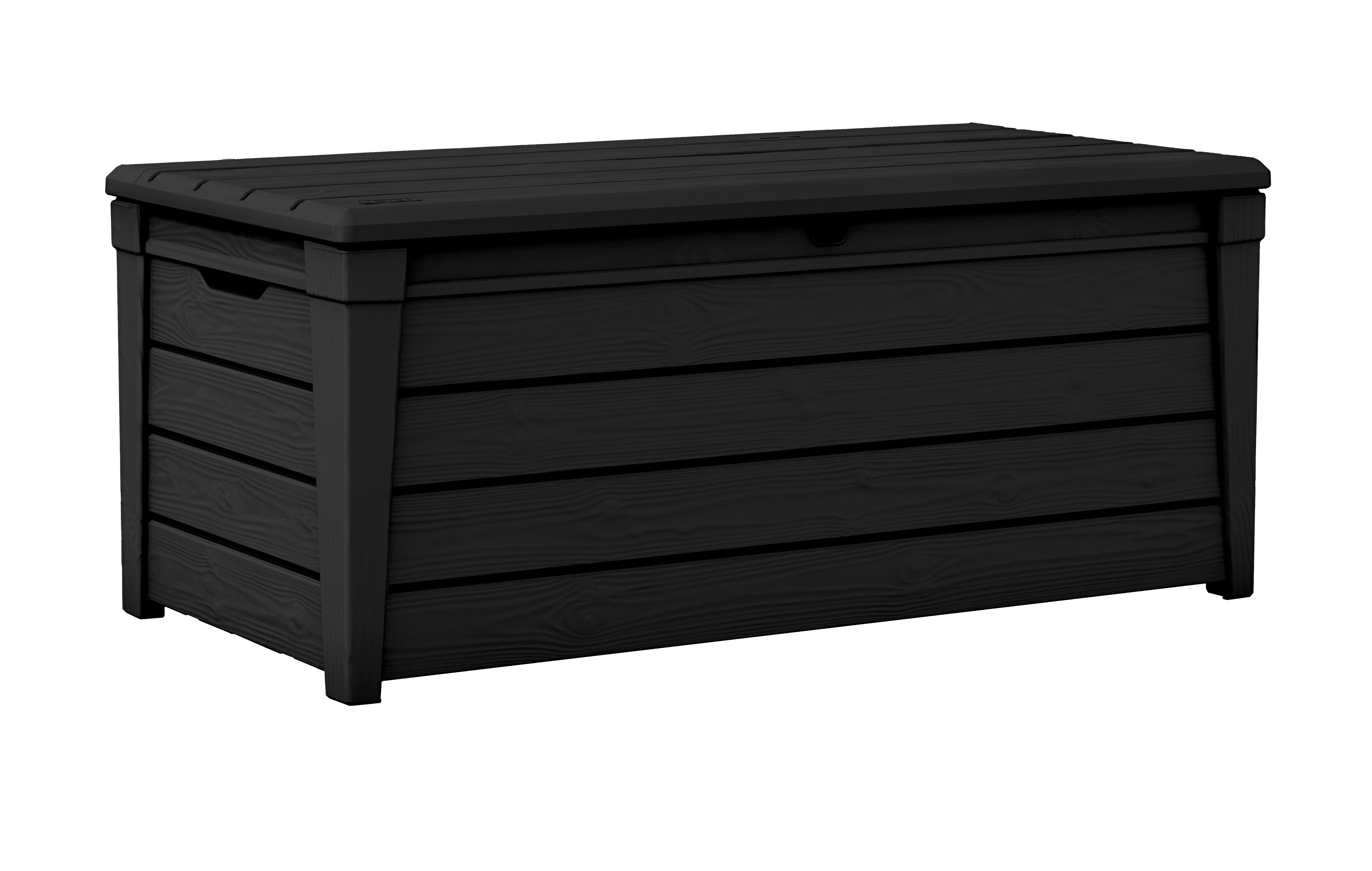 Keter Brightwood 120 Gallon Large Durable Outdoor Storage and Weather Resistant Resin Deck Box (Choose Color)