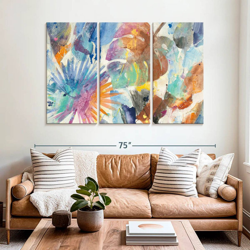 Harnek Palm Abstract, 42" H x 65" W