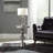 Modern Mirrored Top Side Table with Metal Base Contemporary Orb Accent Table-336233578-342056103