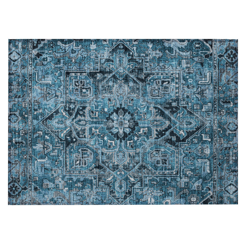 Tapis rectangulaire Lombux avec envers antidérapant
