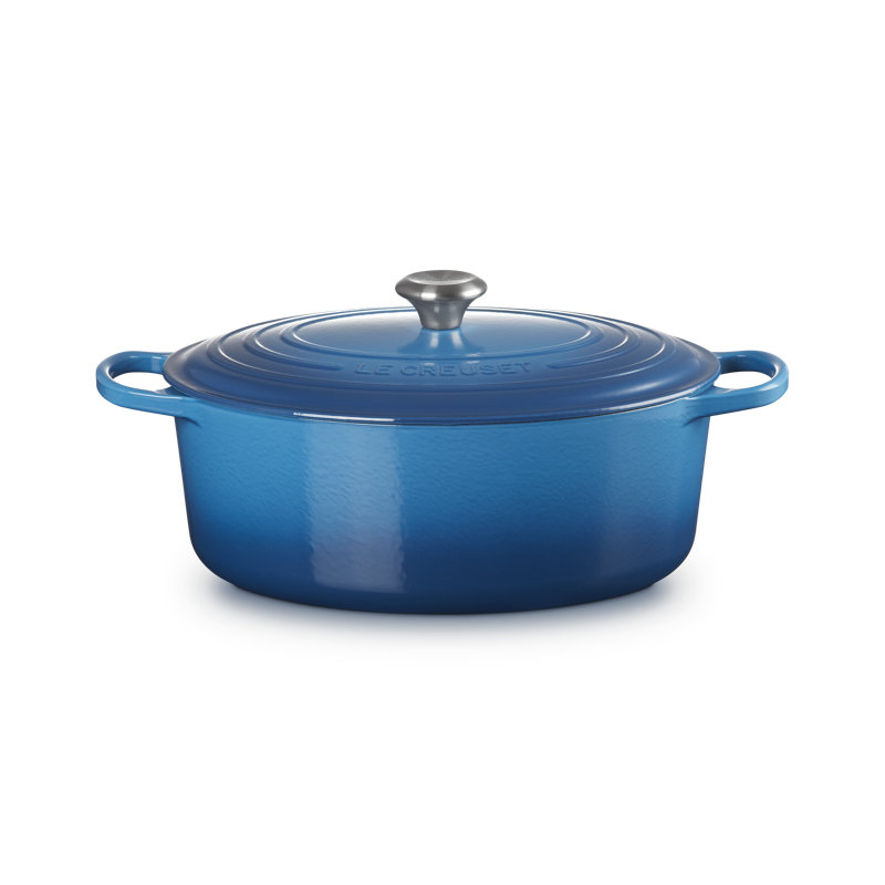 Le Creuset Enameled Cast Iron Oval Dutch Oven with Lid 