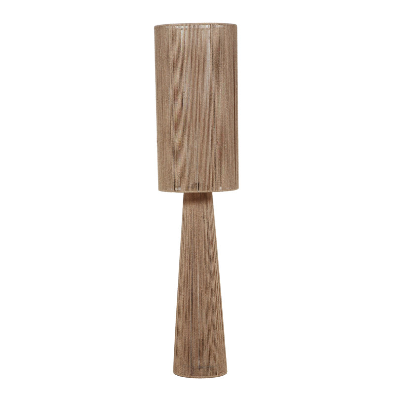 Lampe sur pied à 2 ampoules en jute naturelle