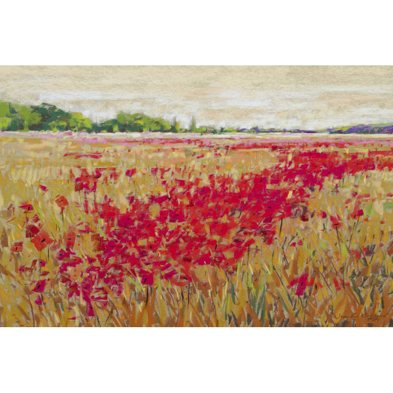 " Poppies' Evening Light II ", 24" H x 36" W  