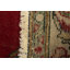 Tapis oriental semi-antique floral rouge 4 pi 9 po x 6 pi 5 po