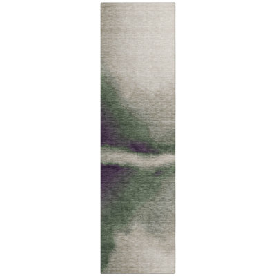 Machine Washable Indoor/Outdoor Lockway ACN2419 Abstract Rug