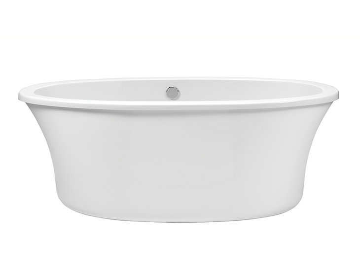 Louise 1 Freestanding Soaker Tub - Matte, Center