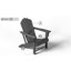 Chaise Adirondack en poly PEHD avec porte-gobelet Lucus-694082728