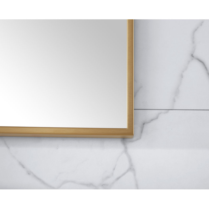 Miroir de salle de bain biseauté Sonoma, 27,6 po x 59,1 po, Or