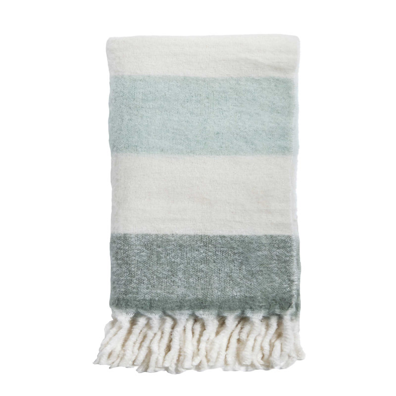 WHISTLER Hand Woven Throw Blanket, Teal