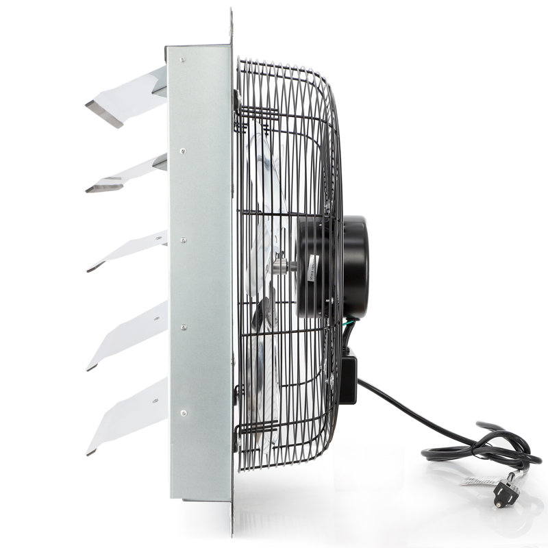 20 Inch Corded Wall Mount Ventilator Fan with Shutters