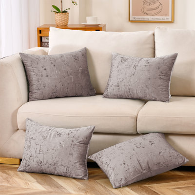 Abstract Velvet Reversible Throw Pillow