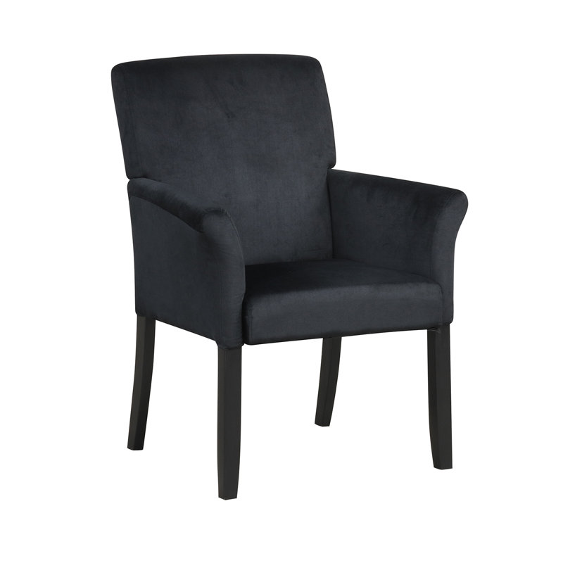 Fauteuil Assaf, Mélange de lin noir