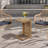 C Shaped Solid Wood End Table-479994523