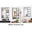 30X44 Modern Mirror With Shelf - Black Metal Frame For Bathroom, Bedroom Hd Image, Rust-, Construction Vanity Multi-Functional Frame, Bedroom, Living Room Glass, Rust-, Strong