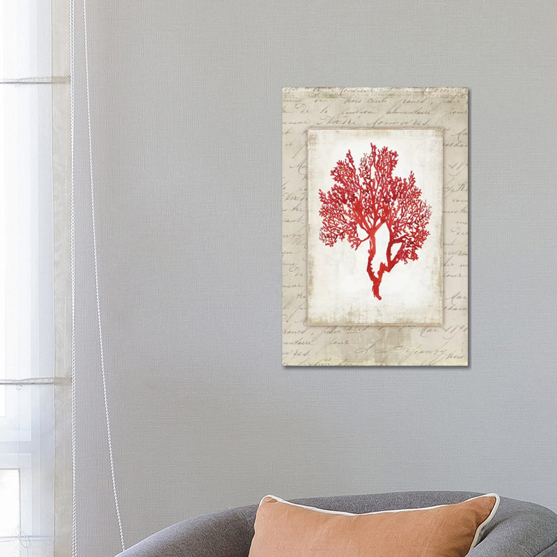 Red Coral III by Aimee Wilson - Wrapped Canvas Print, 66.04 cm H x 45.72 cm W x 1.91 cm D