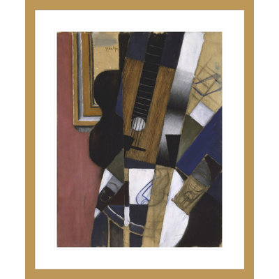 «Guitare et tuyau» par Juan Gris - Impression giclée