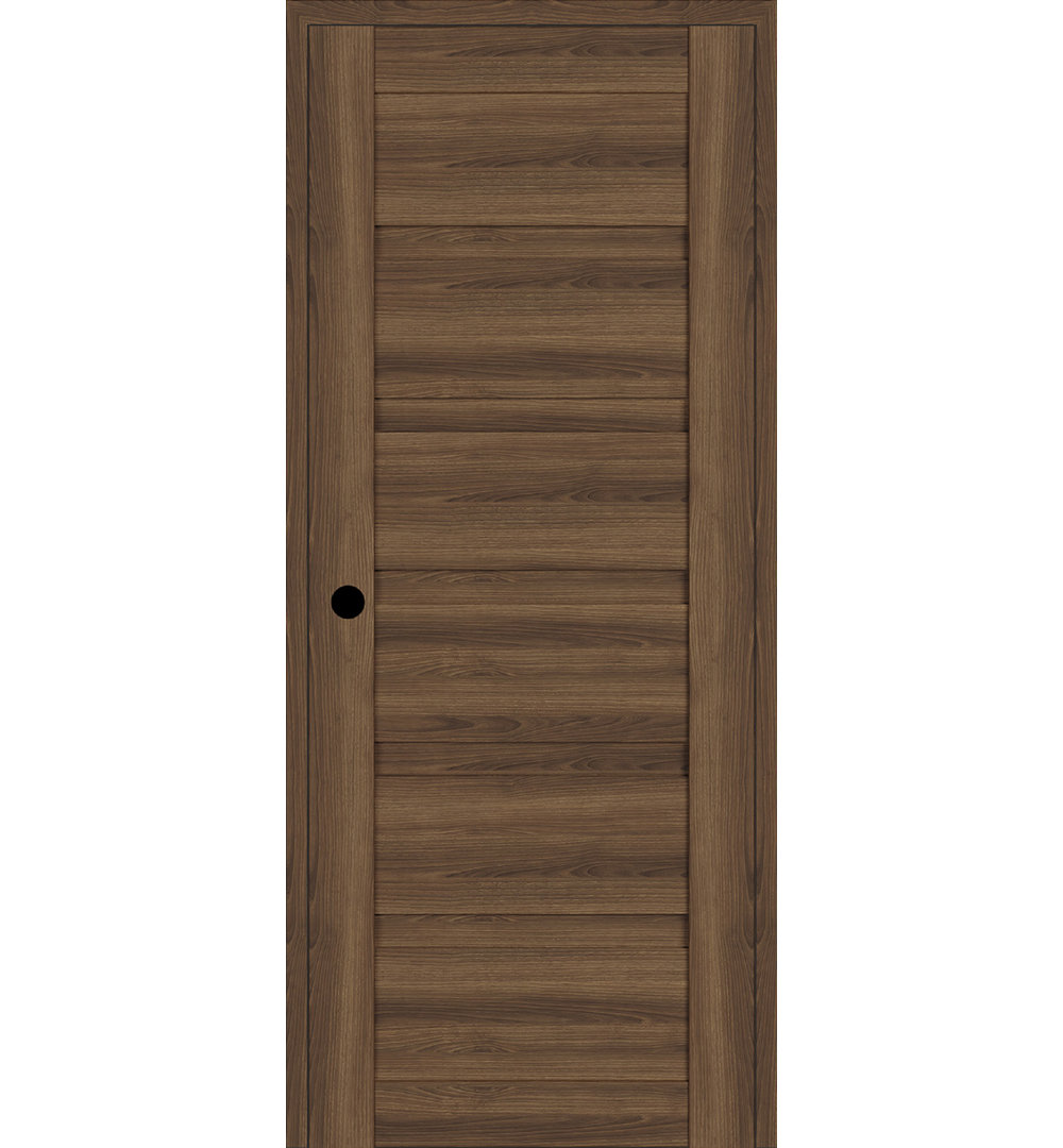 Louver DIY-FRIENDLY Paneled Manufactured Wood Airflow Single Prehung Interior Door Belldinni Door