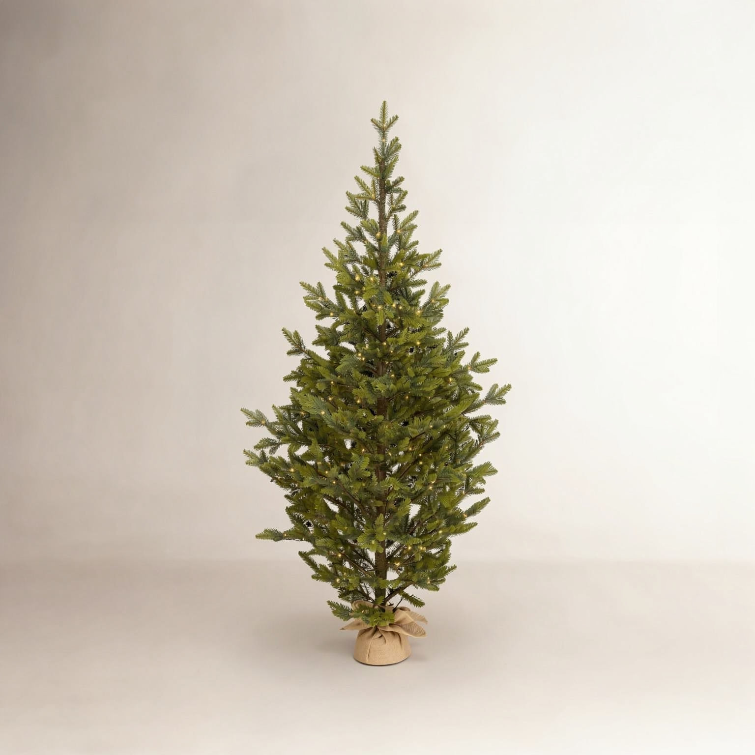 Lighted Artificial Fir Christmas Tree, 6' H
