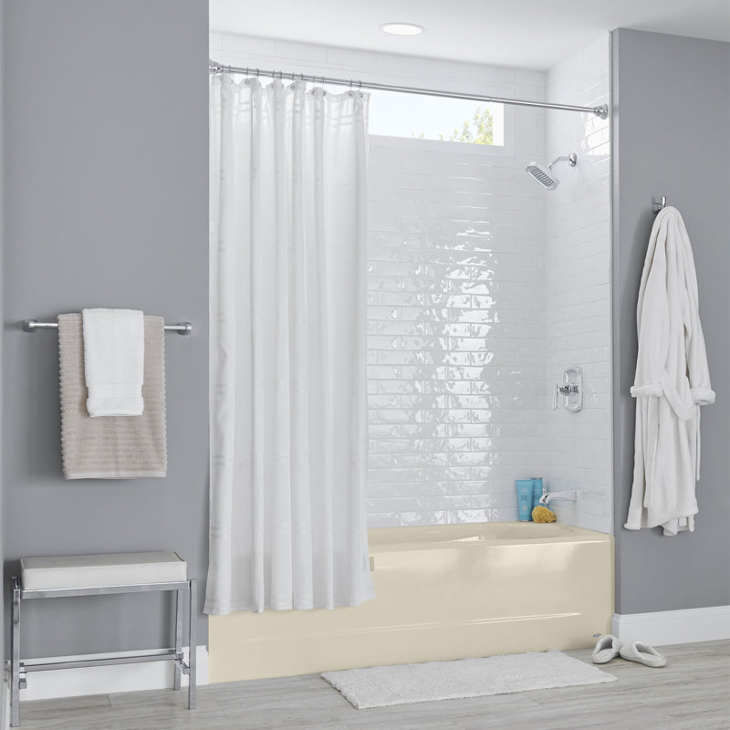Princeton 60'' x 34'' Soaking Americast Bathtub, Bone, Right